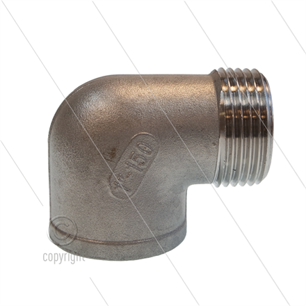 Winkel - Edelstahl - 1" IG x 1" AG (ND)