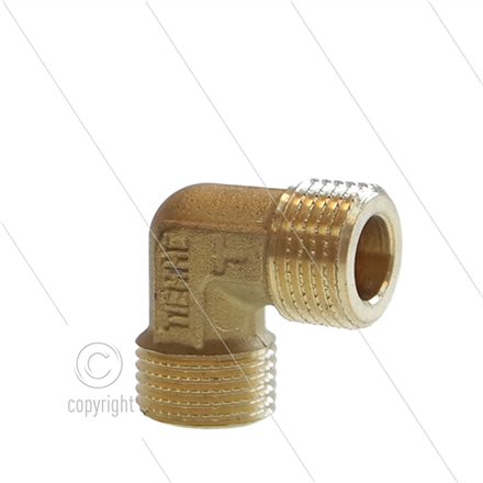 Winkel - Messing (ND) - 2 x 1/2" AG