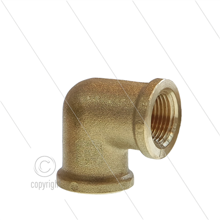 Winkel - Messing (ND) - 2 x 3/8" IG