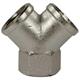 Y-FITTING BRASS 1/4F
