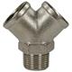 Y-FITTING BRASS 3/8"M/F