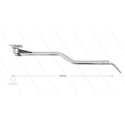 Zwenkarm DKZ plafond L=1450 - S-uitvoering - 3/8"bu
