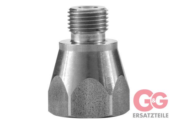 COMPRESSOR ADAPTER 1/4"F-1/8"M SS