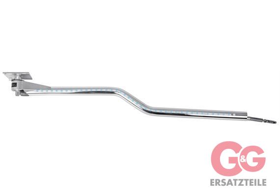Deckenkreisel-Z LED 1550 mm Edelstahl pol.