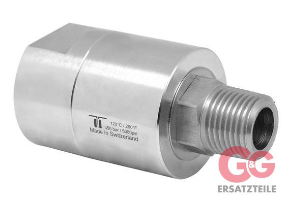 Drehgelenk DGEI-13 1/2" IG-AGk 350 bar 30 U/min 120 °C