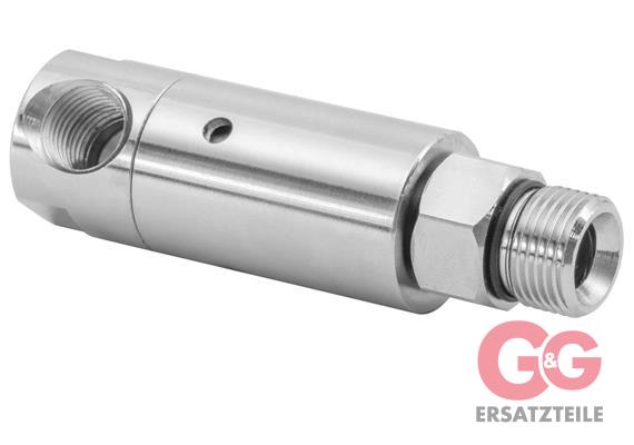 Drehgelenk DYL-06 90° 1/4"IG - 3/8"AG 275 bar 2000 U/min. 120°C