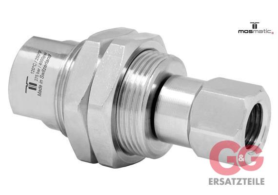 Drehgelenk m.Schottgewinde, rostfrei DGG-06 G1/4"F G1/4"F M28x1,5