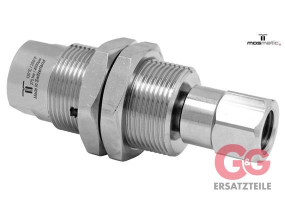 Drehgelenk mit Schottgewinde, Karbid/rostfrei DYG-06 G1/4"F G1/4"F