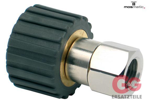 Drehkupplung, grau, rostfrei DKS-06 M21x1,5-F G1/4"F