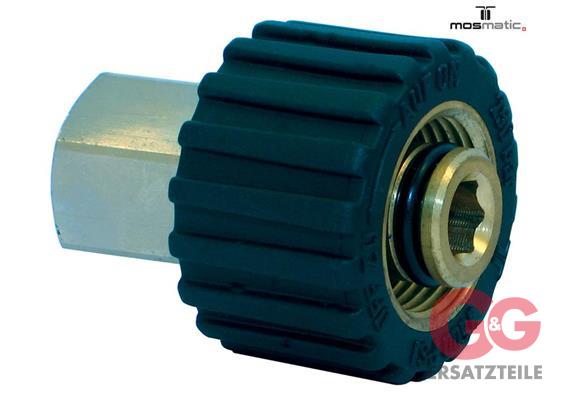 Drehkupplung, grau, rostfrei DKS-06 M21x1,5-F G3/8"M