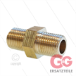 Dubbele nippel - messing - 2 x 1/8" bu | Bild 2
