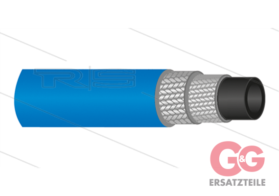 HD-Schlauch 2SC-08 (5/16") - HyWasher - glatte Decke - blau - 420 Bar
