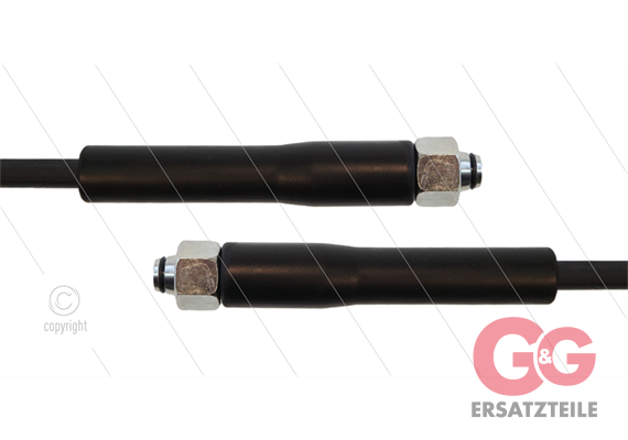 HD-Schlauch schwarz 1SC-08 - 10m - 2x M18x1,5 (12L) DKOL - 2x GKS - 250 Bar
