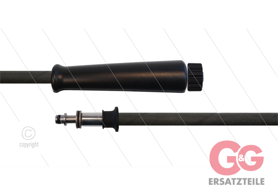 HD-Schlauch schwarz 2SC-08 - 15m - M22x1,5 HV flach x Ø11mm Stecknippel VA mit Lager