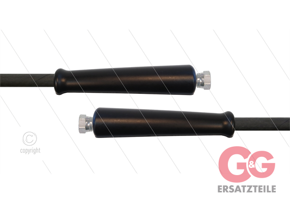 HD-Schlauch schwarz 2SC-10 - 10m - 2x 3/8" DKR - 2x GKS - 400 Bar