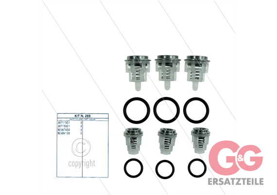 Kit 269 - Ventilsatz (6x) - Serie 58 + 59 Evolution