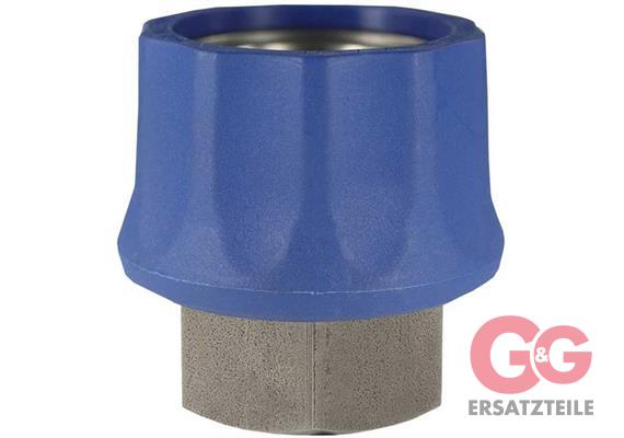 Kupplung ST-45-250 1/2 IG Edelstahl blau