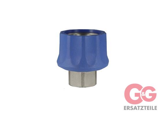 Kupplung ST-45-250 3/8 IG Messing blau
