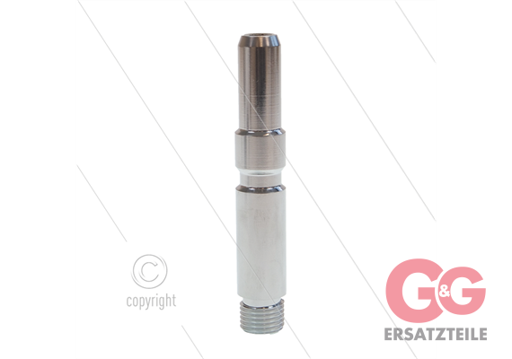 Langnippel 1/4" AG - Edelstahl - passend zu KEW - Länge 81mm