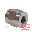 Muffe 1/2" IGx 1/4" IG - Edelstahl - rund mit Sechskant | Bild 3