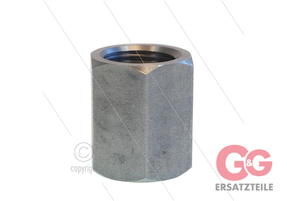 Muffe Edelstahl 1/2" - Sechskant