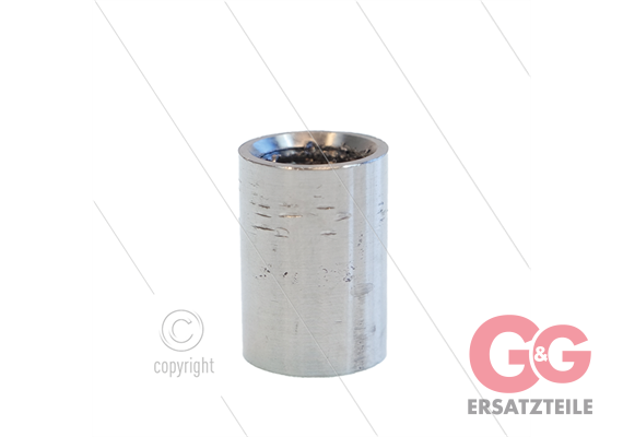 Muffe - Edelstahl - 1/8" IG - rund