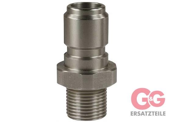 Nippel ST-3100 250 bar 1/2"AG Edelstahl-weich