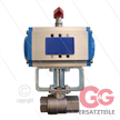 Pneum. kugelhahn RVS316 - 1/2" met doppelwirkende actuator | Bild 2