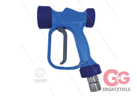 RB65 - blau - Edelstahl 316 - mit Drehgelenk - 24 Bar - 60 l/min - max 90°C - 1/2" IG