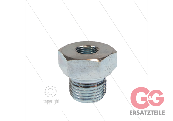 Reduziernippel - Edelstahl - 3/8" AG x 1/8" IG