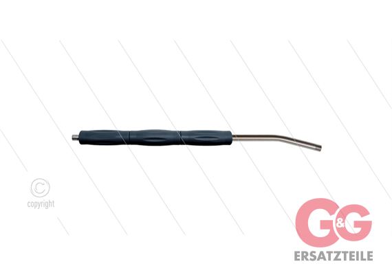RP10 Lanze - L=500mm - gebogen - Edelstahl - Isolierung L=295mm - 400 Bar - max 80°C