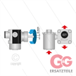 Schlauchaufroller manuell VA - 20m - 1/2" Schlauch - 2 x 1/2 | Bild 3