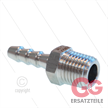 Schlauchtülle - Edelstahl - Ø6,5mm - 1/4" AG | Bild 2