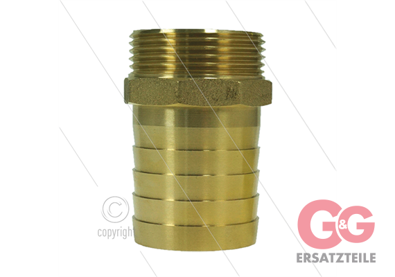 Schlauchtülle - Messing - Ø38mm - 1 1/4" AG