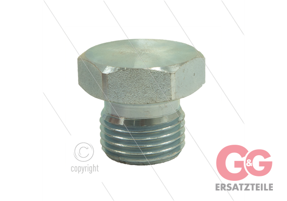 Stopfen sechskant - Stahl - 3/8" AG - BSP