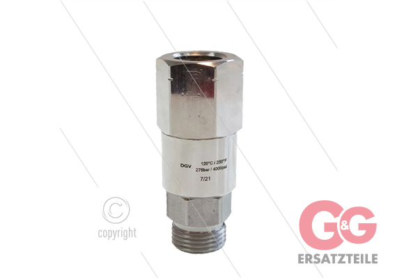 Swivel DGV, speciale uitvoering - 3/8"NPTF x M18x1x5M