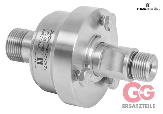 Swivel for Surface Cleaner, Carbide/ss DYCI-06 M22x1.5-M G3/8"M 350bar