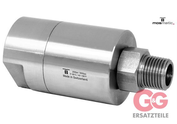 Swivel-Hi-Flo, stainless steel quadruple-bearing-system DGR4-16 G1/2"F G1/2"kM Wø20