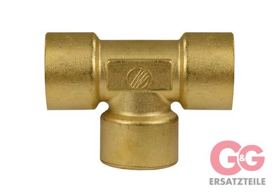 T-Stück 3/8 IG Messing 350 bar