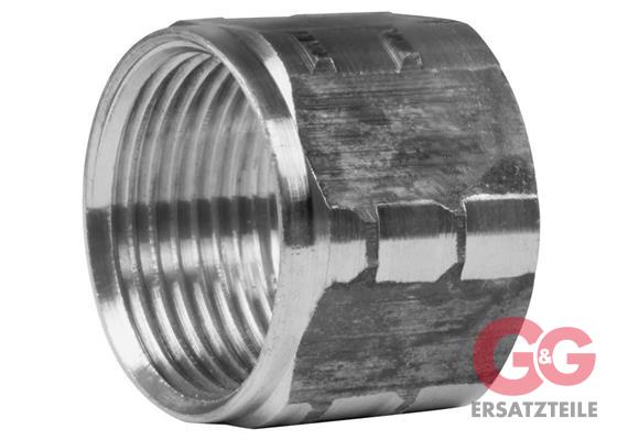 Überwurfmutter M 22x1,5 Edelstahl nackt