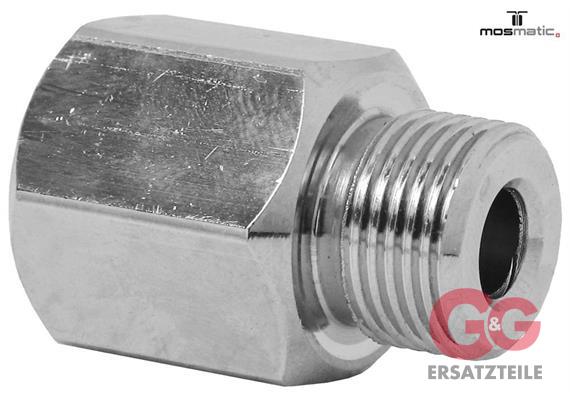 Verschraubung INOX VER-09 G3/8"F G3/8"M L=22 SW22
