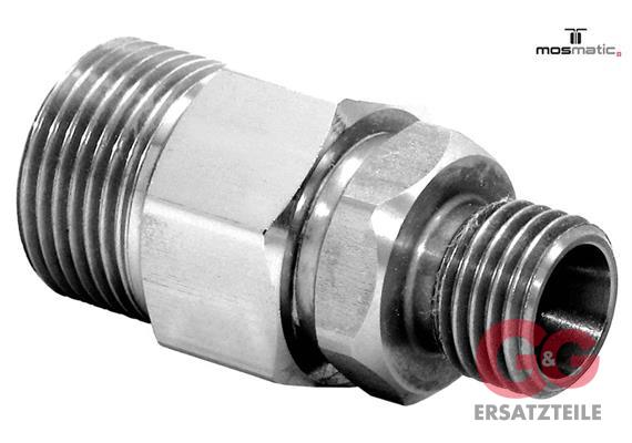 Verschraubung-Quick, MS/vernickelt VER-QVS-07 M21x1,5-M M14x1,5-M SW22