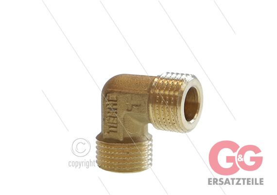 Winkel - Messing (ND) - 2 x 1/2" AG