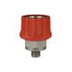 COUPLING ST 1/4M 600 BAR RED