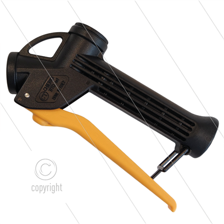 CP12 Chemie-Pistole- gelb-Dichtung: PA6 + Viton- 60 Bar- 70 l/min - max 50°C - 2 x 1/2" IG