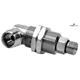 Drehgelenk-90° m.Schottgewinde, Keramik/rf DXG-06-90° M21x1,5-M G3/8"M