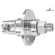 Drehgelenk-90° mit Flansch, Karbid/rf DYF-06-90° G1/4"F G1/4"M