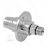 Drehgelenk DYFI 275bar, Edelstahl mit Flansch - 3/8"IG x 3/8