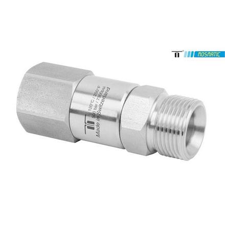 Drehgelenk verstärkt einf-gelagert, INOX DGVI-06 G3/8"kM G3/8"F