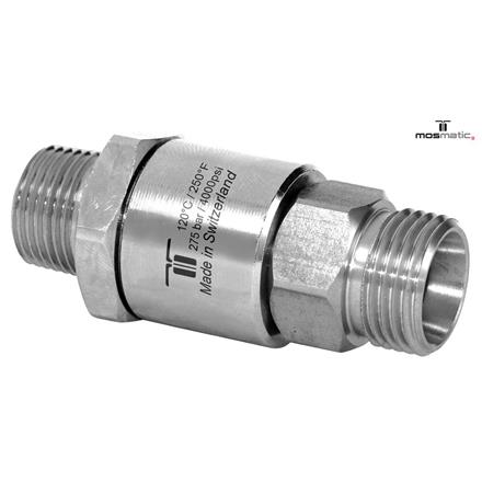 Drehgelenk verstärkt einfach gelagert, rostfrei DGV-06 G3/8"M M18x1,5-M